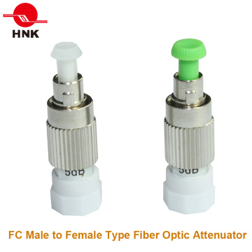 FC macho a hembra Tipo de enchufe Fijador de fibra óptica Atenuador